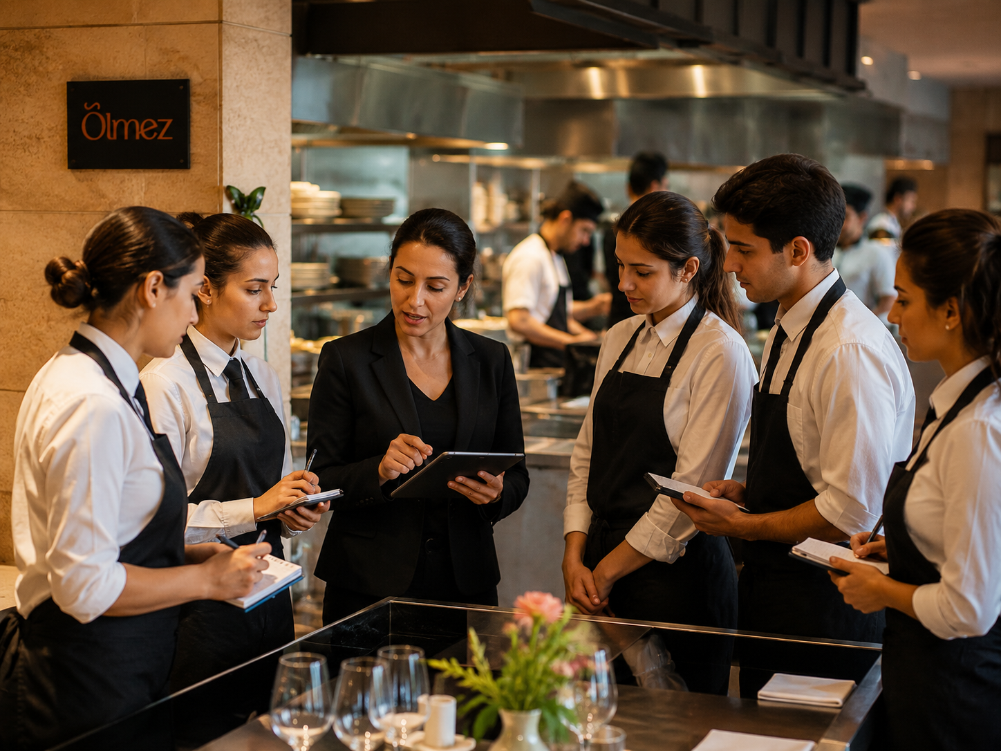 Ölmez hospitality and service training briefing