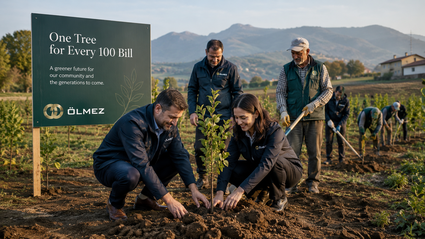 Ölmez tree planting program in action